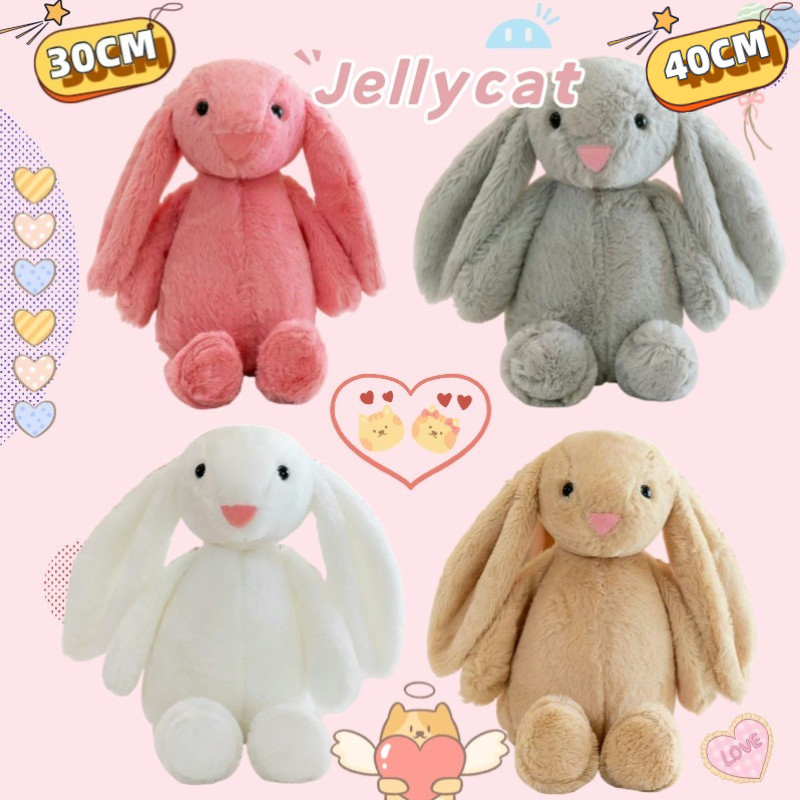 30/40CM Búp Bê Thỏ Sang Trọng Búp Bê Tai Dài Đồ Chơi Thỏ Quà Tặng Bé Gái