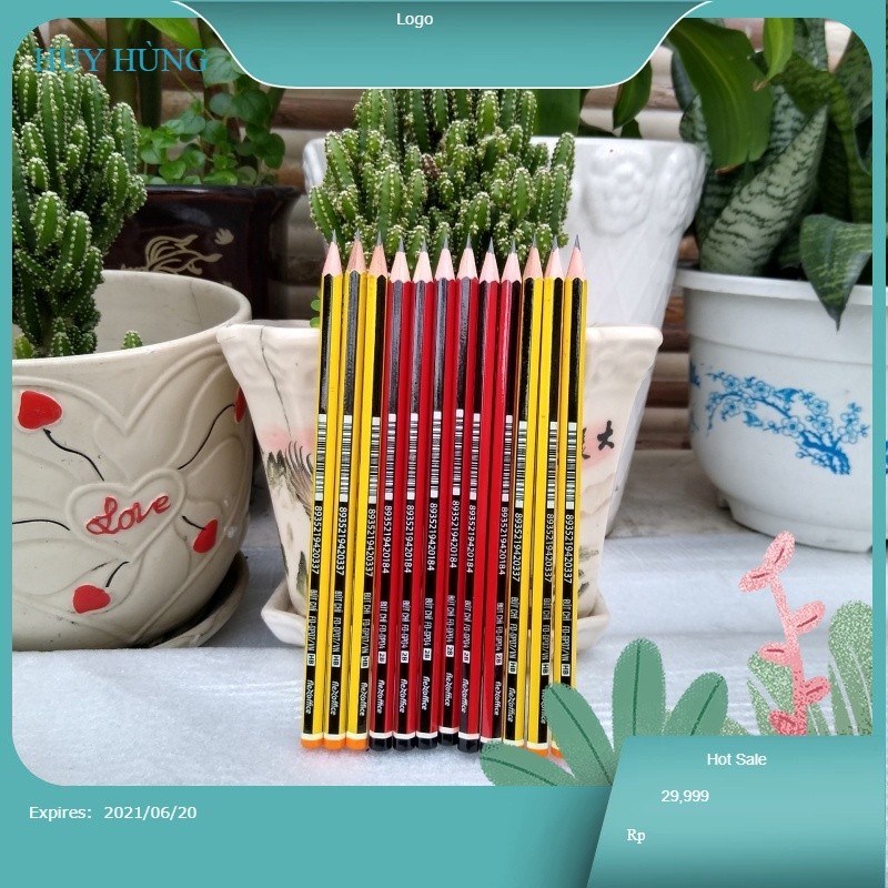Bút chì gỗ 2B- FO-GP04 VÀ FO -GP 07 [CHÍNH HÃNG] [vpp huy hùng]