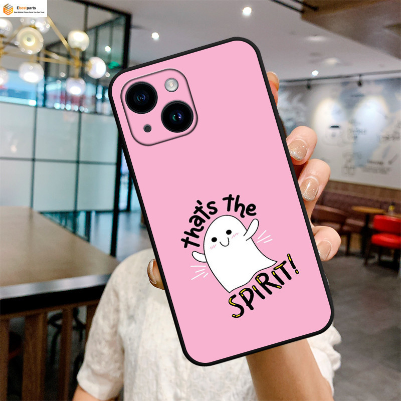 Ebest-Cute Cat TPU Mềm Thẳng Bảo Vệ Toàn Diện Ốp Lưng Điện Thoại iPhone 16 / 15 / 14 / 13 / 12 / 11 