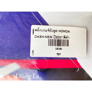 Tem dán xe dash 125, tem nova dash 2001 đen thái lan,  phụ tùng nova