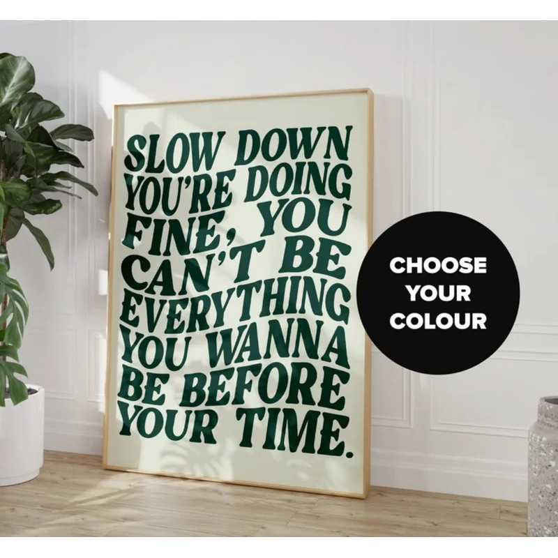 Lời bài hát In-Music Nghệ thuật treo tường-Disco Pop 70s-Pop In chữ âm nhạc-Trang trí Poster không k