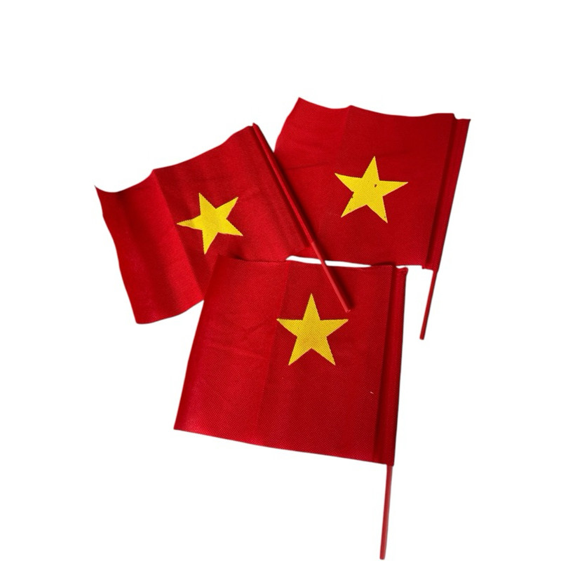LÁ CỜ ĐỎ SAO VÀNG VIỆT NAM LOẠI (6x8) - (8x1m) - (cờ nhỏ cầm tay)