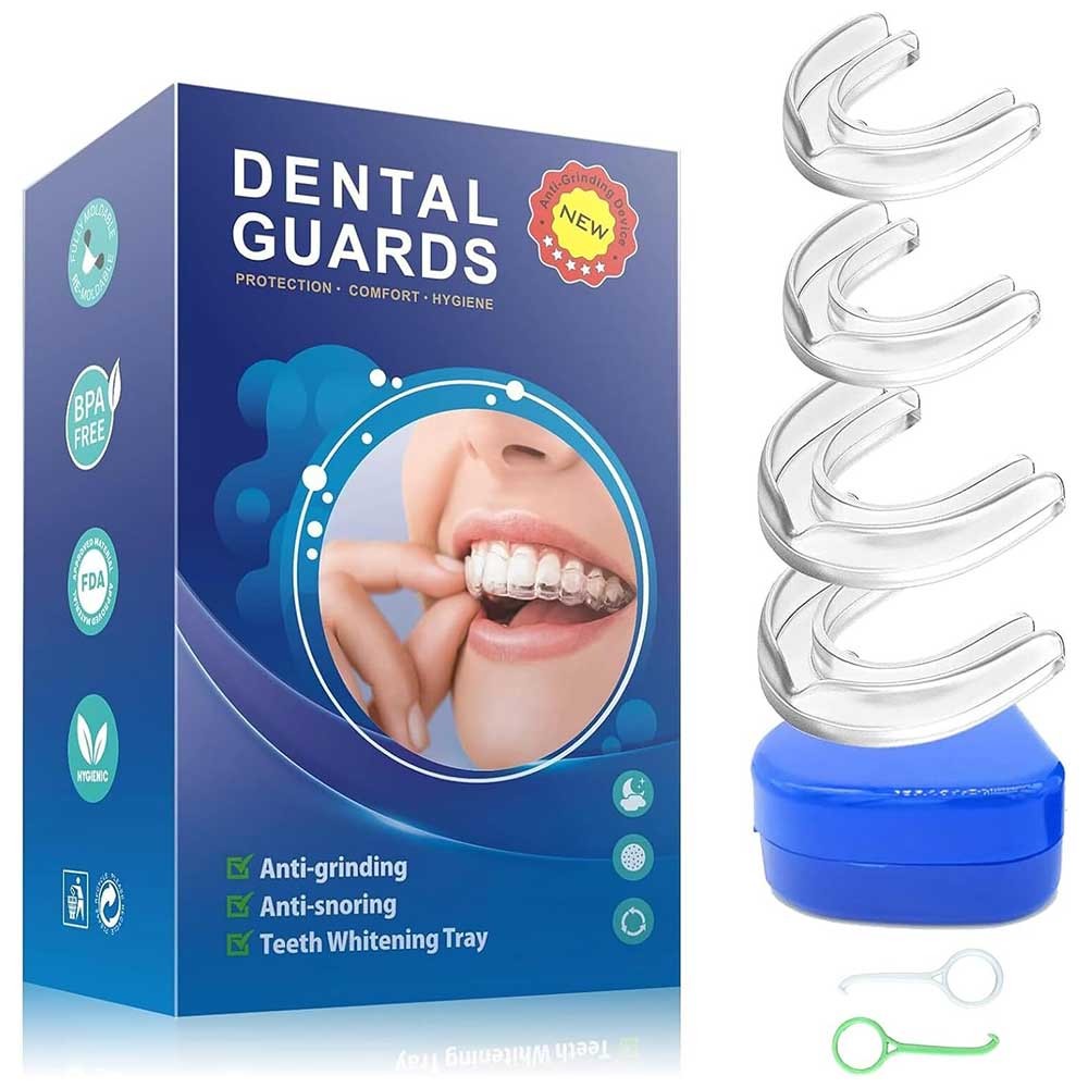 Stop Snoring Solution-Sleep Aid Apnea-Anti Snore Soft Silicone Mouth Piece-Teeth Braces Grind Care B