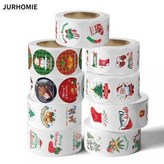 Jurhomie 500 Miếng Dán Niêm Phong, Xmas Tree Người Tuyết Giáng Sinh Dán, Phim Hoạt Hình DIY Tự Dính Nhãn Trẻ Em Quà Tặng Đảng