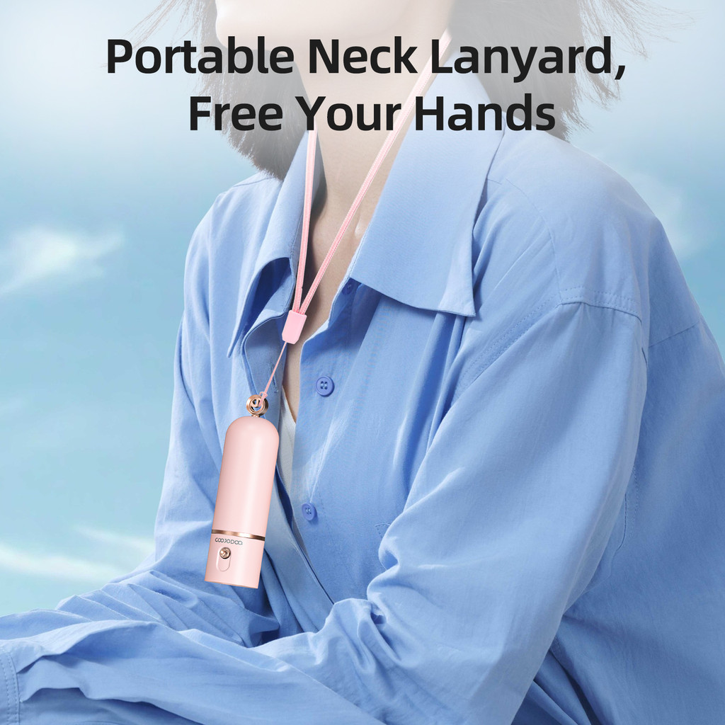 Quạt mini cầm tay GOOJODOQ, 3 tốc độ, cánh quạt bền bỉ sạc Type-c | BigBuy360 - bigbuy360.vn