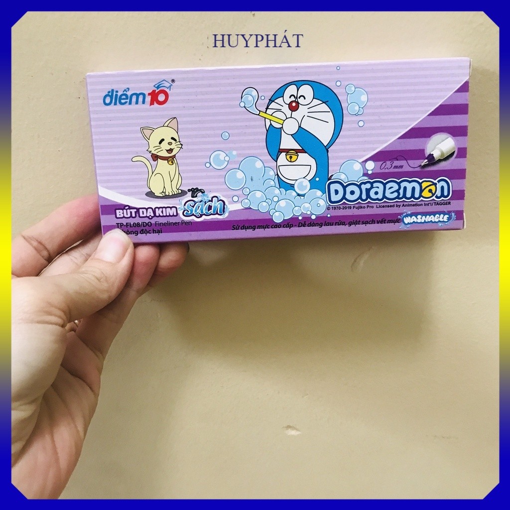 Bút lông kim tím Điểm 10 Doraemon FL-08/DO(vpphuyphat)