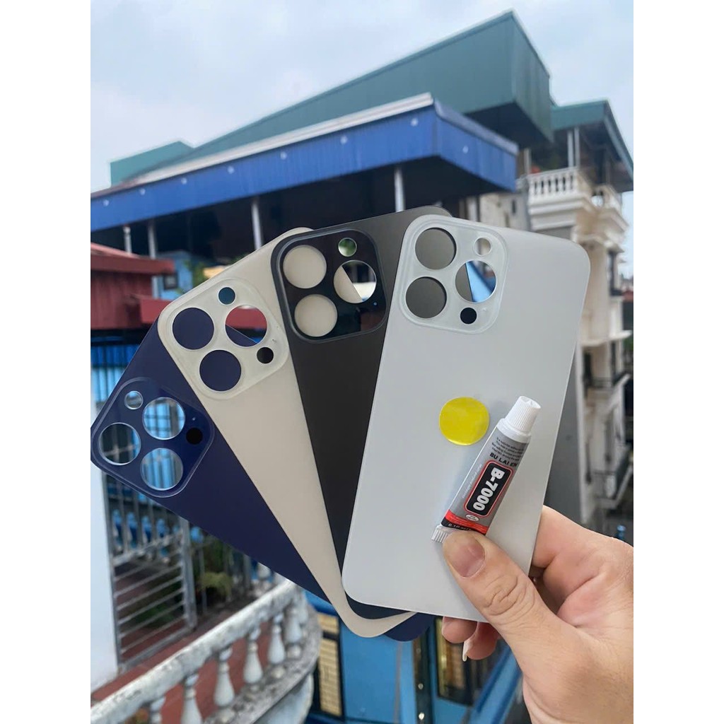 Kính lưng 14-14pro/14prm dành cho thợ kĩ thuật (+ keo dán)