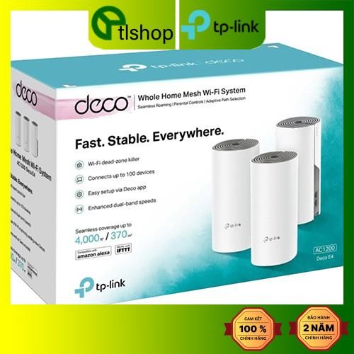 Bộ phát wifi TP-Link Deco E4 3-pack AC1200Mbps (Chính Hãng)
