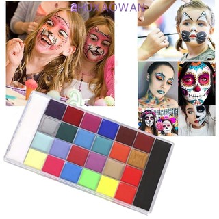Zhuxaowan Body Art Painting, Trang điểm Mặt đầy màu sắc Sơn dầu cơ thể, Mỹ phẩm Lâu dài có thể giặt được Mặt chú hề Bảng vẽ Cosplay