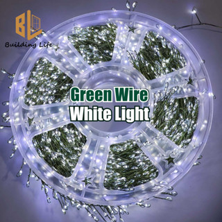 Đèn LED Giáng Sinh Cực Dài 600-2000 Đèn Dây Pháo Để Trang Trí Cây Giáng Sinh 31V Cắm Chống Thấm Nước Với Điều Khiển Từ Xa 8 Chế Độ Cho Trong Nhà Ngoài Trời