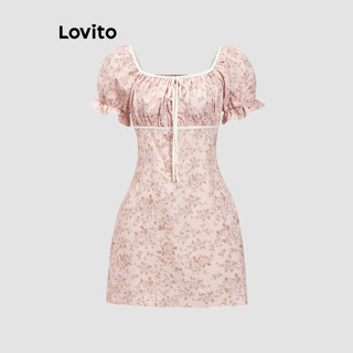 Đầm Lovito họa tiết hoa nhí phong cách dễ thương cho nữ L89ED176