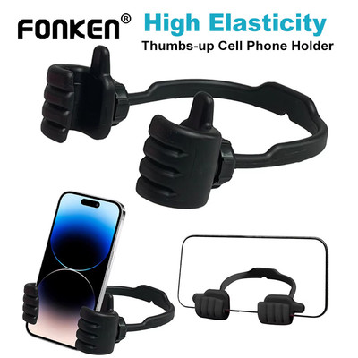 Giá đỡ điện thoại di động Fonken Universal Thumbs 360° Giá đỡ bàn xoay Giá đỡ bàn lười cho máy tính bảng điện thoại