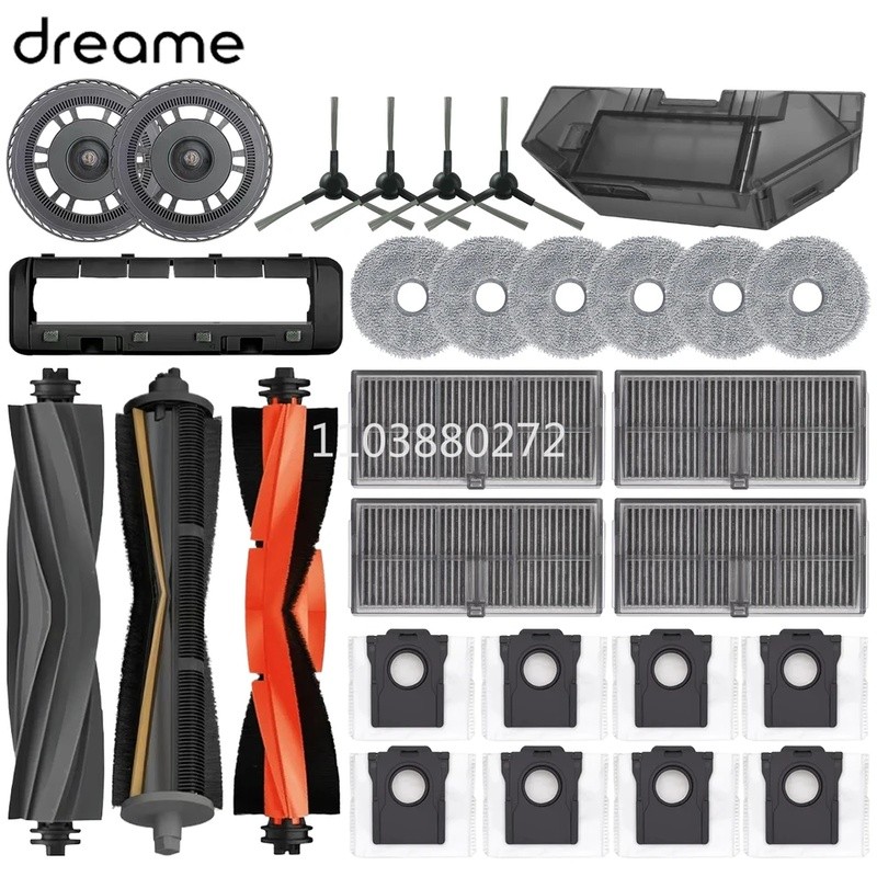 Dreame L10s Ultra Gen 2 L30s Ultra Mova E30 Ultra Robot Hút Bụi Phụ Kiện Chính Bàn Chải Bên Bộ Lọc Cây Lau Nhà Vải Giá Đỡ Hộp Bụi Túi Bụi Phụ Kiện