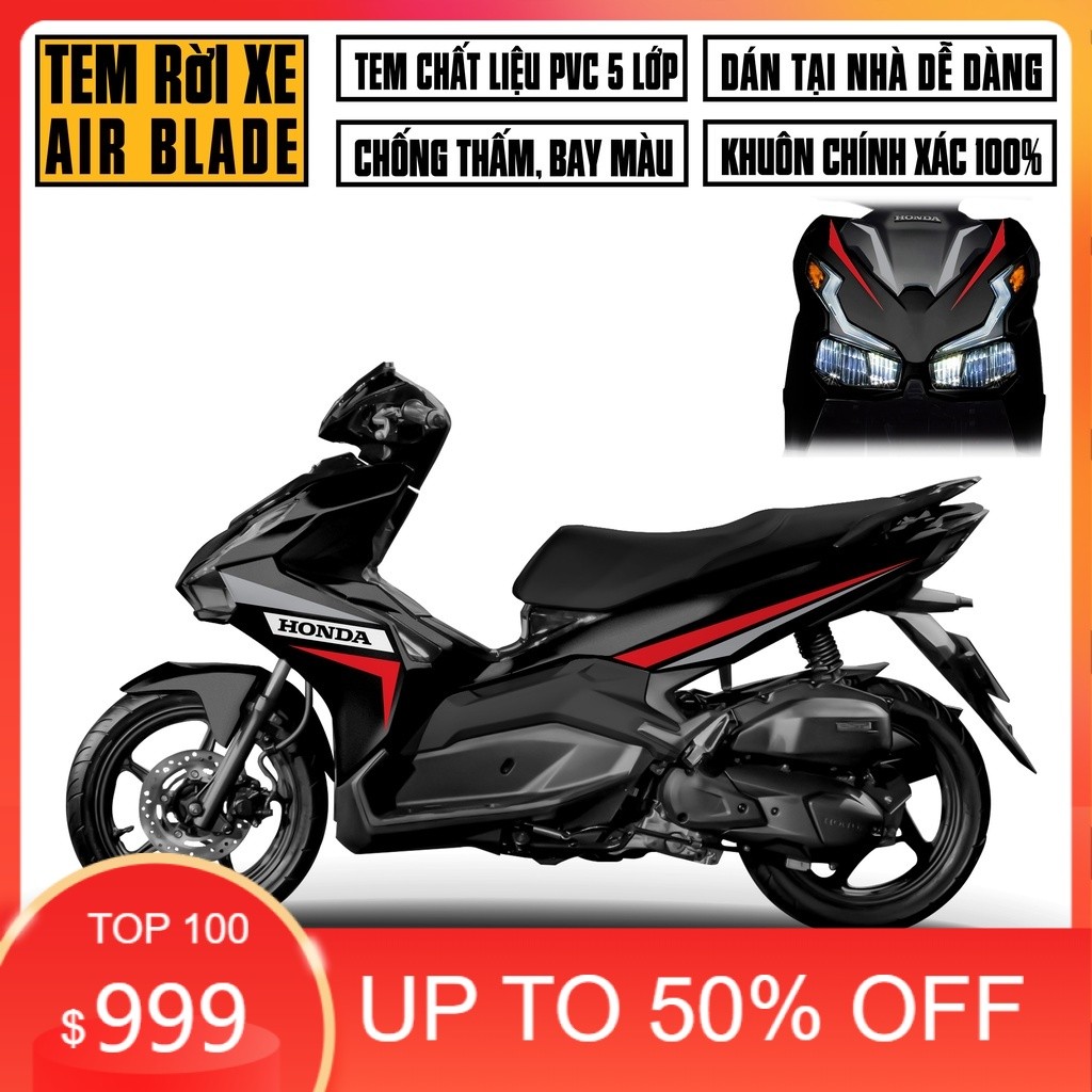 [ TEM XE ] Tem Airblade 150 / 125 Tem Rời AB Dán Xe Air Blade 2016 2019 2020 2021 2022 Decal Cao Cấp