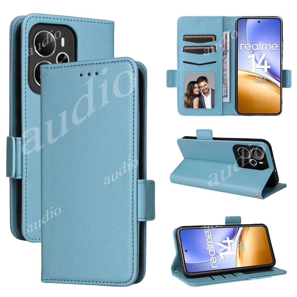 Realme 14 14t 5G 2025 Vỏ Lật Giá Đỡ Điện Thoại Đứng Cho realme 14 14t realme14 realme14t 5G 2025 Ốp 