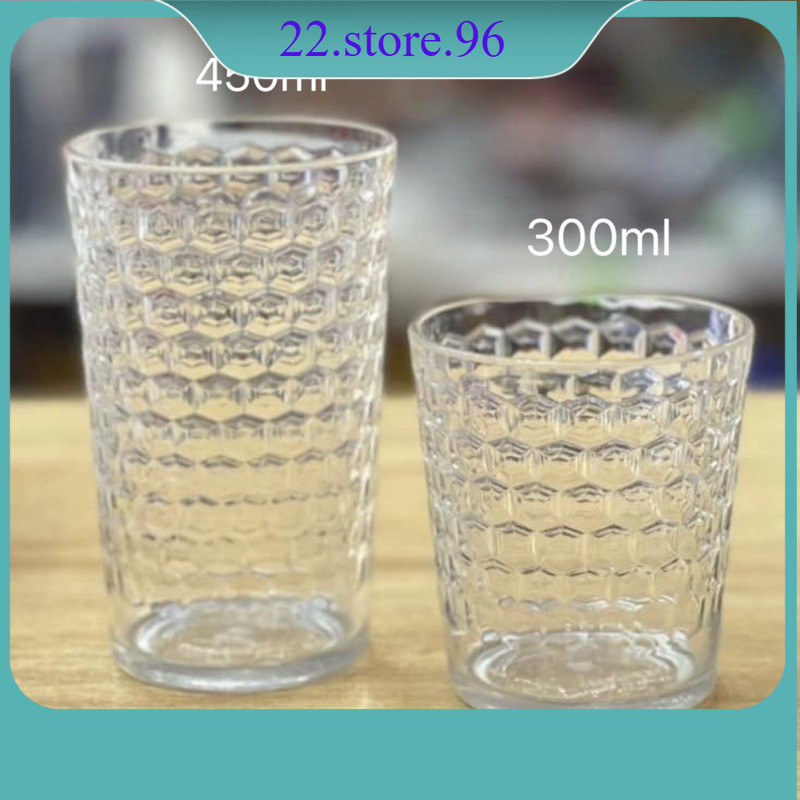 Cốc Nhựa, Ly Nhựa Tổ Ong 300ml, 450ml Chịu Nhiệt Tốt