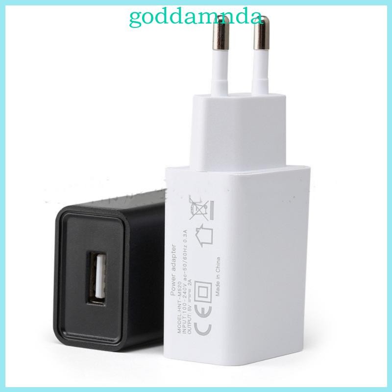 European Charger Adapter 5V 2A Charging Head for Smartphones Devices AC100-240V