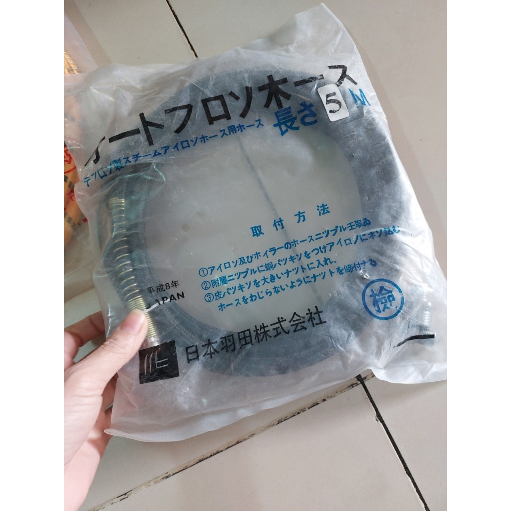 Dây hơi 3m, 5m CHÍNH HÃNG Dây bàn ủi hơi nước công nghiệp (dùng cho nồi hơi bàn là 6pc)