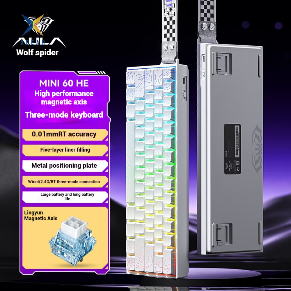AULA MINI60 - Bàn phím cơ gaming Aula Mini60 HE 3 Modes 8K | BigBuy360 - bigbuy360.vn