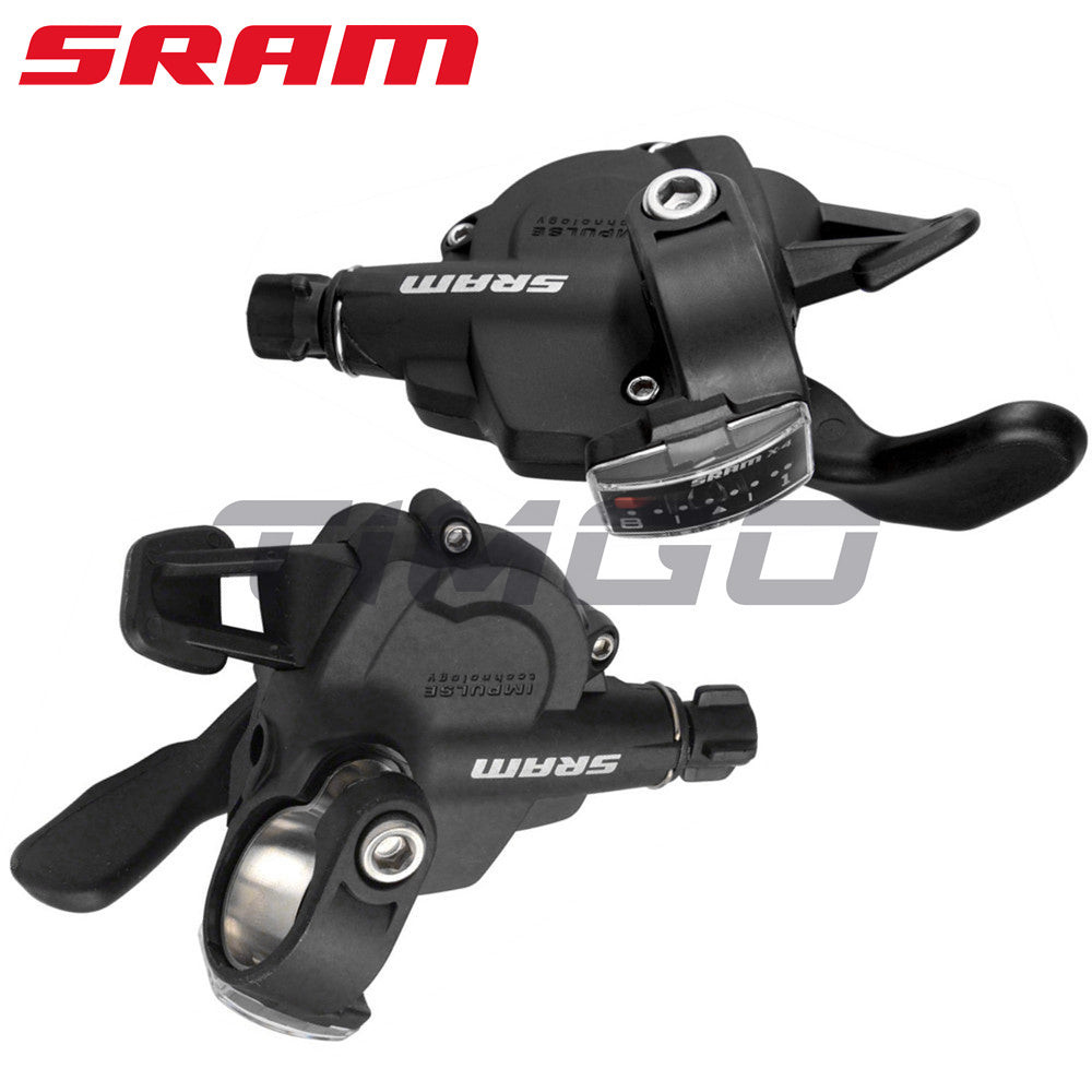 Sram X4 MTB Xe Đạp Gấp 3 × 8 Tốc Độ Sang Số Kích Hoạt Đòn Bẩy Đen