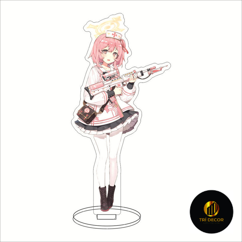 Móc Khoá, Mô Hình Standee Anime Figure Blue Archive Nhân Vật Hanako Arisu Hibiki Hifumi Trang Trí Bà