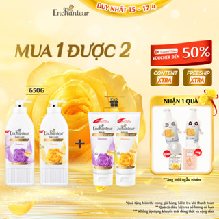 [Freeship] [Tặng thêm Dầu xả] Dầu gội hương nước hoa Enchanteur 650g + Tặng kèm Dầu xả (mùi ngẫu nhiên)