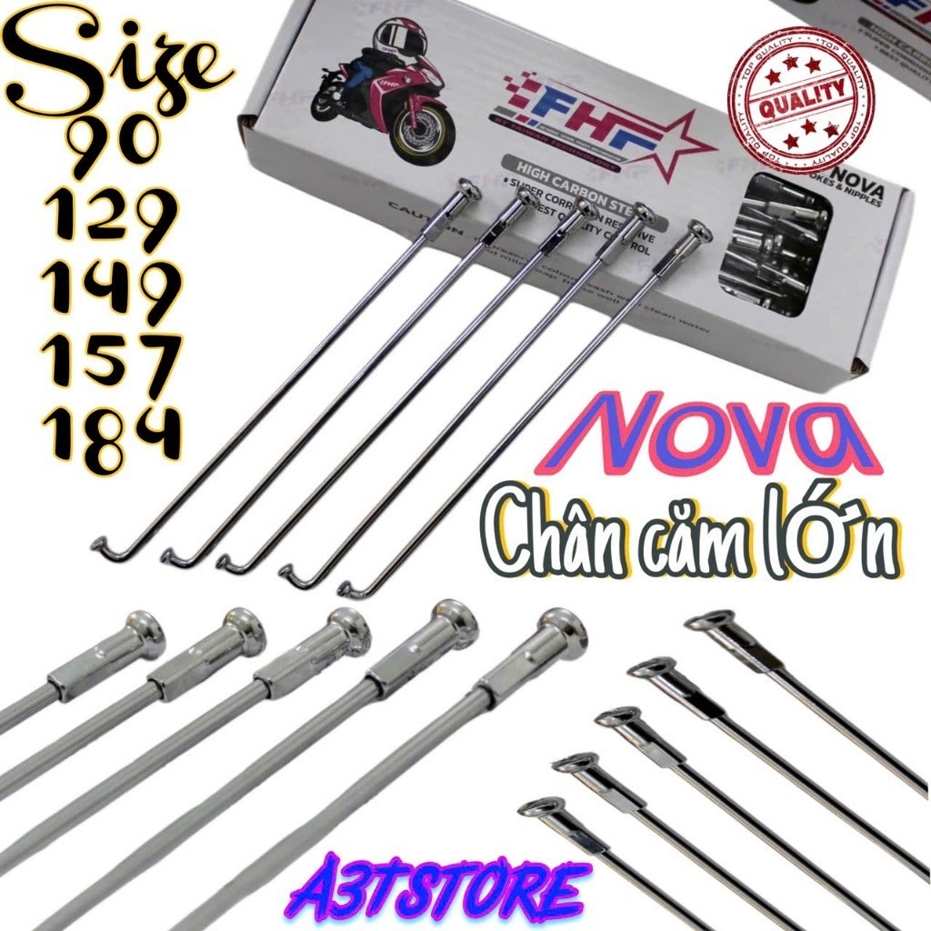 Căm FHF TAIWAN - NOVA  ( tăm / NAN HOA xe máy ) A3T 5502