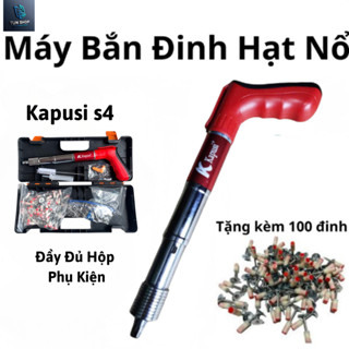 Máy bắn đinh Kapusi S4 cao cấp, hộp đầy đủ phụ kiện tặng kèm 100 đinh
