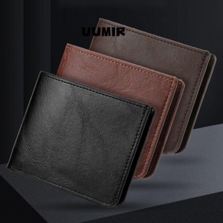  Túi đựng thẻ UUMIR Khe cắm nhiều thẻ Ví nam dung lượng lớn Túi đựng tiền siêu mỏng bằng da PU sang trọng 