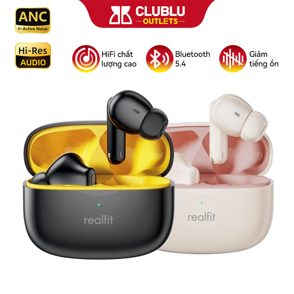 Tai Nghe Bluetooth Realfit F3 Thể Thao Khử Tiếng Ồn -38db 360° Âm Thanh Bass CLUBLU-OUTLETS
