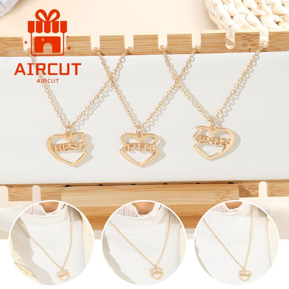 Vòng cổ tình yêu đôi Yangming, Set 3 cái/bộ, Thiết kế thời trang dành cho người thân yêu