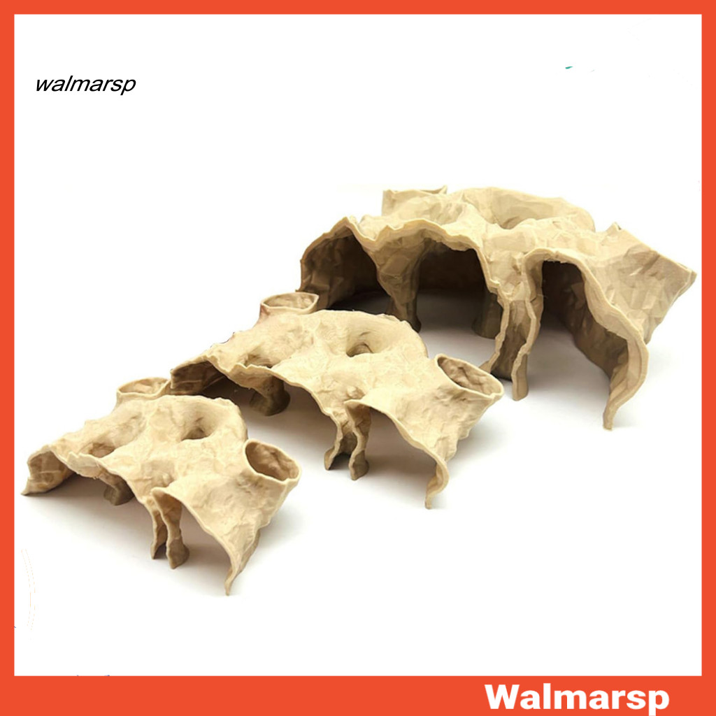 [WMP] Hang bể cá cho cá Kuhli Loach Trang trí nơi ẩn náu cá 3d tự nhiên Hang hầm để trang trí bể cá 