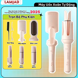  Máy uốn tóc xoăn tự động 3 trục thay đổi đường kính uốn 28 32 40mm và Máy tỉa tóc nữ  phiên bản 