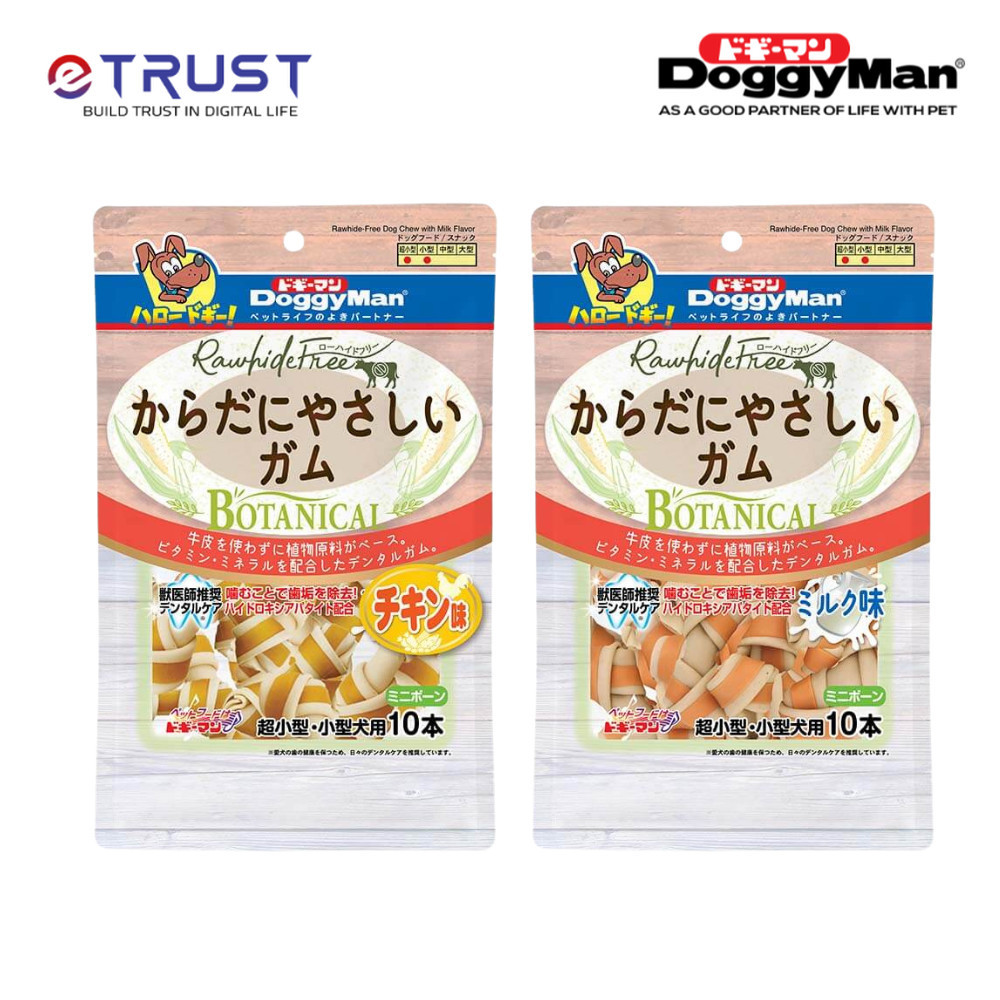 Xương Nơ Hương Gà, Hương Sữa DoggyMan Snack Cho Chó