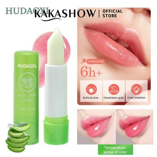 Hudagxl Đổi Màu Son Dưỡng Môi Lô Hội Dưỡng Ẩm Son Môi Đế Trang Điểm Tự Nhiên Chống Thấm Nước Thực Vật Dưỡng Ẩm Chăm Sóc Môi Son Dưỡng Môi Mỹ Phẩm