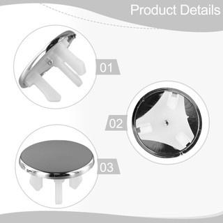 【FEELING 】Reliable ABS Sink Hole Overflow Replacement Cover Chrome Round Trim Ring