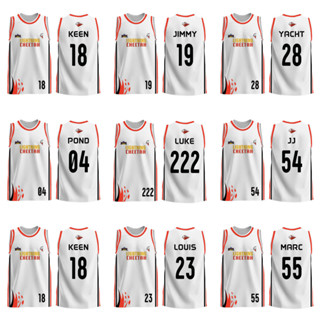 Lightning CHEETAH Jersey Áo Vest Trắng Jersey Cổ Tròn Cầu Thủ Jersey Thời Trang, Thoải Mái Và Đa Năng Thoáng Khí Top Gmmtv STARLYMPICS Áo Thể Thao Bóng Rổ Jersey