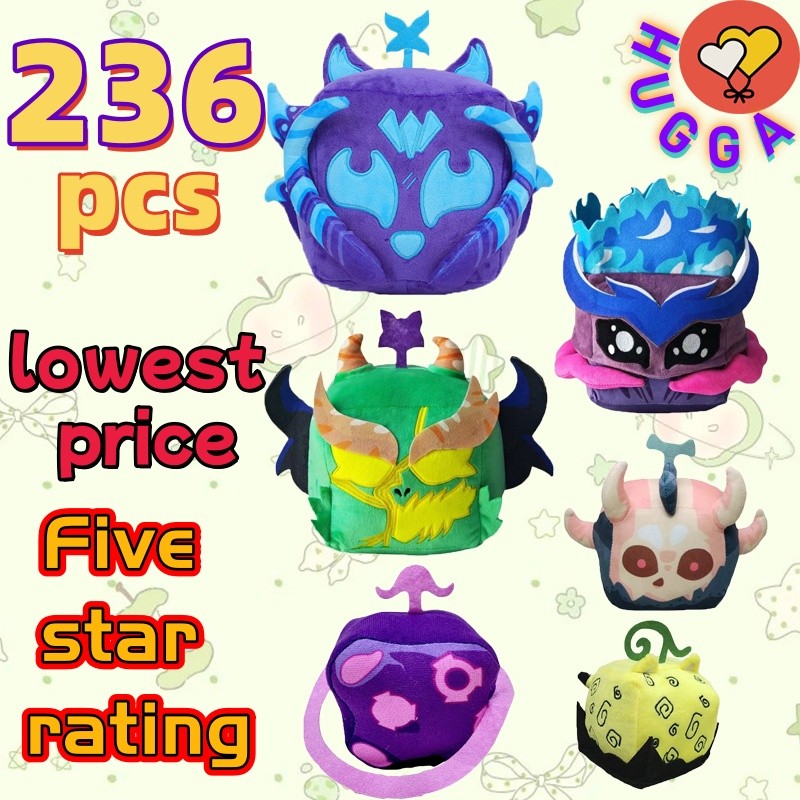 ❤HUGGA❤ No Code Kawaii Blox Trái Cây Sang Trọng Đồ Chơi Roblox Blox Trái Cây Plushie Trái Cây Sang Trọng Đồ Chơi Trò Chơi Trái Cây Quỷ Anime Búp Bê Quà Tặng Sinh Nhật