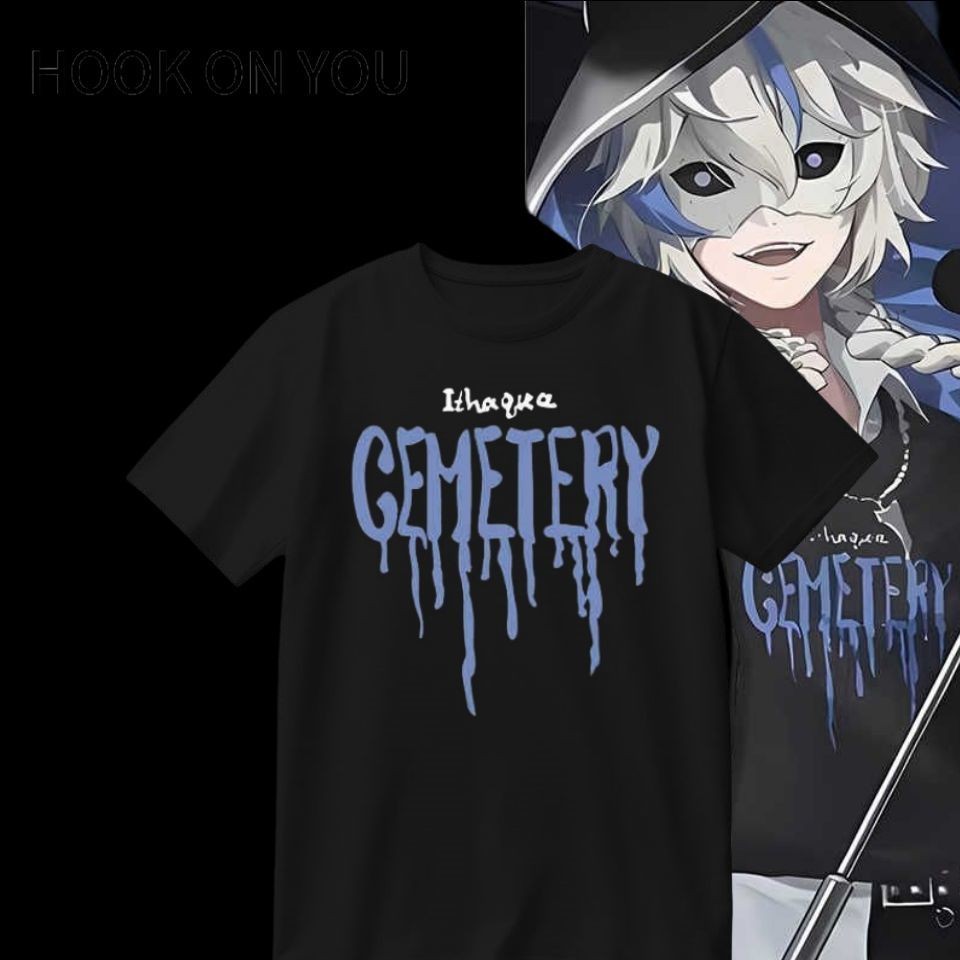 Identity V Cosplay Ithaqua Game Xung Quanh Tay Ngắn In Cotton Mùa Hè Anime Quần Áo Top