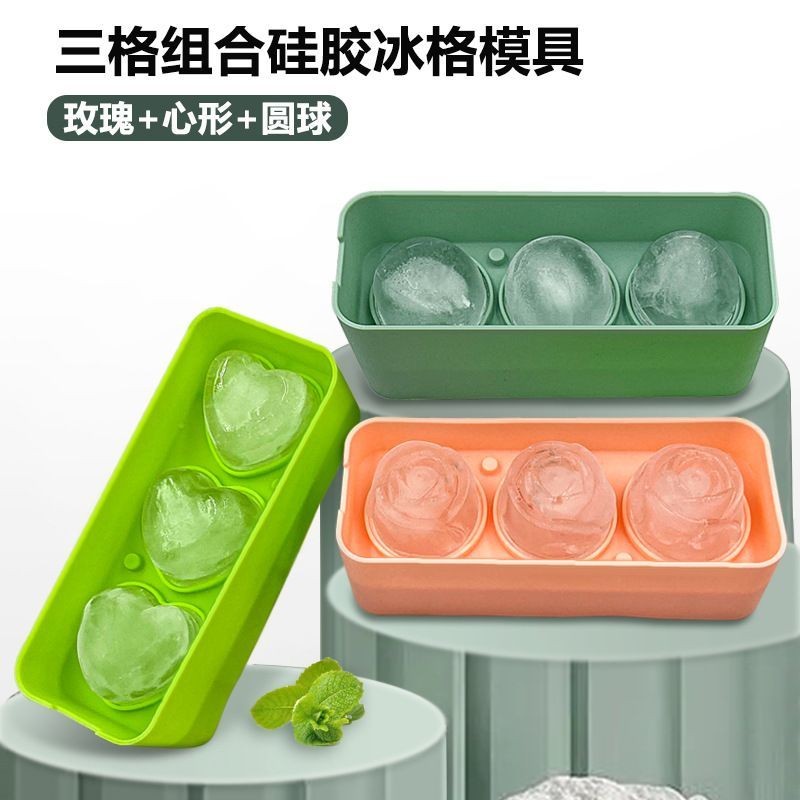 Hoa Hồng Đá Bóng Khay Khuôn Hình Trái Tim Đá Bóng Khay Đá Whisky Khay Đá Nhỏ Khay Đá Đá Viên Khuôn