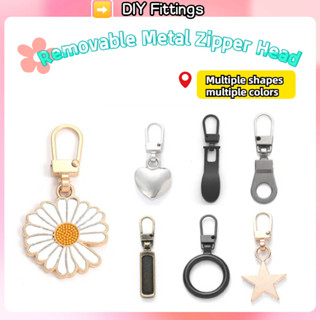 Áo khoác hành lý đầu dây kéo bằng kim loại có thể tháo rời Đặc biệt thông qua lỗ nhỏ Dây kéo có thể thay thế không cần dụng cụ