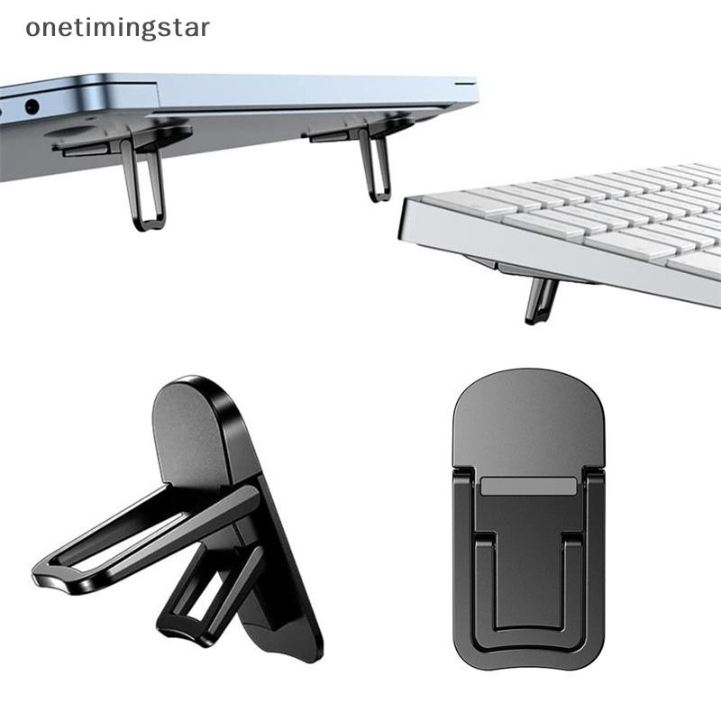 Onetimingstar 2 Chiếc Giá Đỡ Laptop Mini Di Động Có Thể Gập Lại Nvisible Laptop Riser Cho Macbook Notebook Đứng Làm Mát Giá Đỡ OTS
