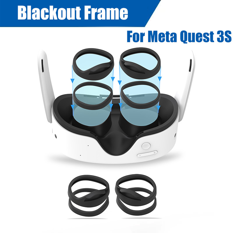 Dành Cho Oculus Meta Quest 3S VR Lens Blackout Frame Nhanh Tháo Rời Kẹp Bảo Vệ Ống Kính Cho Quest 3S
