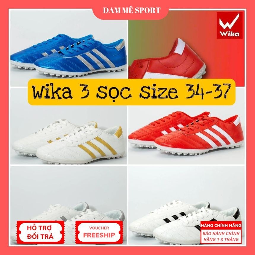 Giày Wika 3 sọc trẻ em size 34-37