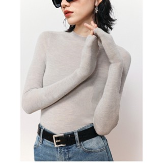 Sang Trọng Sang Trọng Ý L Của Chính Thức Kênh Worsted Cashmere Sản Phẩm 18-Pin Liền Mạch Đám Mây Đáy Áo Len