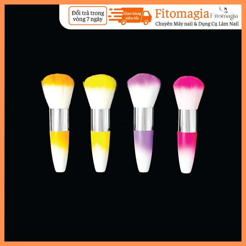 [Fitomagia03] Chổi Nhỏ Phủi Bụi Cán Trung Ombre Chuyên Dụng Ngành Nails Nhiều Màu Sắc