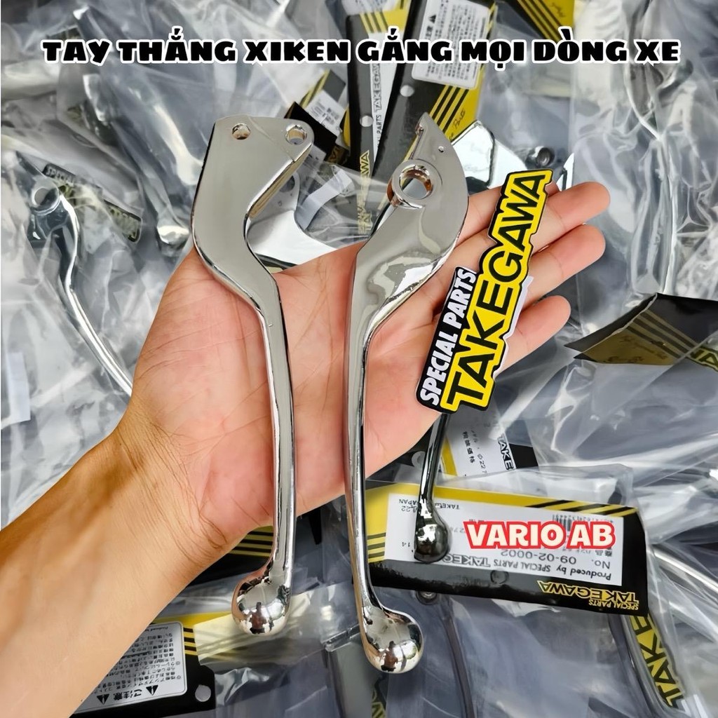 Tay thắng inox xiken gắn Vario, AB, Vision , Winner , Ex150 , Satria , Fuled , Wave đĩa, Wave đùm, Sirius,