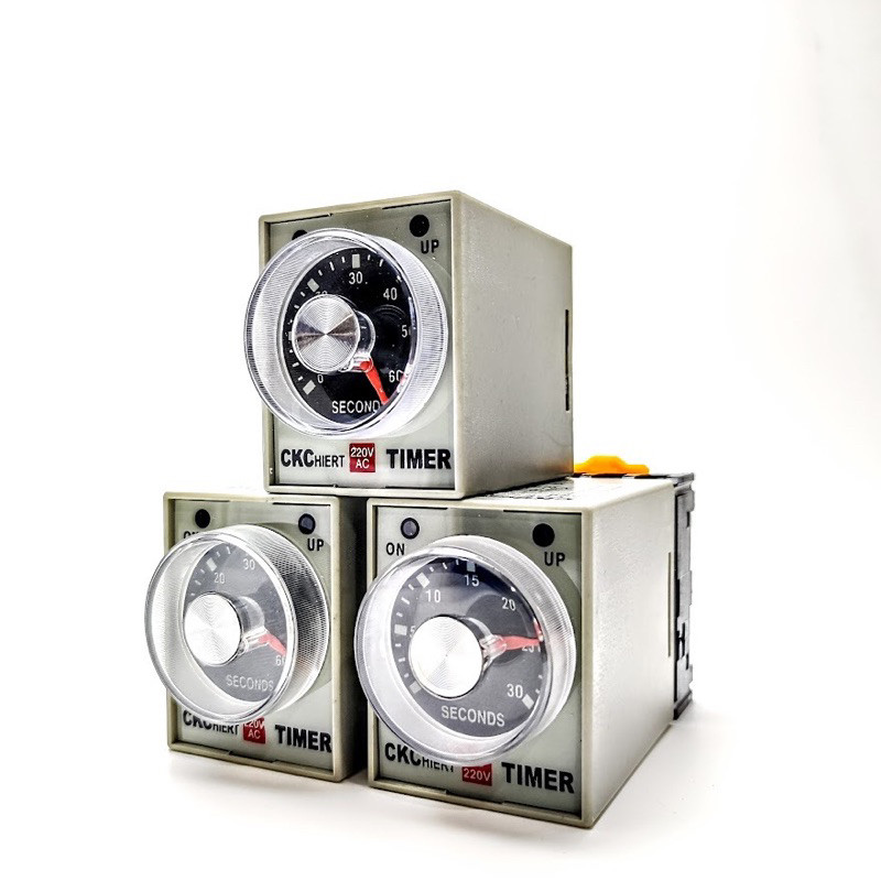 Rơ LE Thời Gan CKC Tặng Kèm Đế,IC TIMER CKC AH3-3(10S;30S;60S;10M;30M;60M)-  ĐỊNH ĐIỆN ELECTRICAL