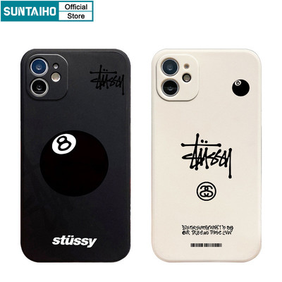 Suntaiho thời trang độc đáo Vỏ bi-a họa tiết LOGO Ốp điện thoại cho Iphone 16 15 14 13 12 11 Pro Max IP 7 8 Plus Iphon X Xs XR Xs Max Silicon Mềm cao cấp Ốp lưng chống sốc