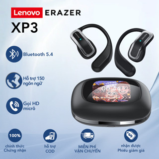 Lenovo ERAZER XP3 Al Tai nghe không dây dịch thời gian thực thông minh có màn hình cảm ứng LED  Bluetooth 5.4  Âm thanh nổi HIFI  Stereo